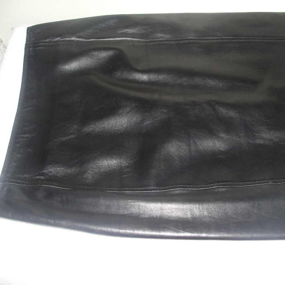 black leather skirt by siena